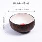 Preview: Coconut bowl hibiscus hand-painted